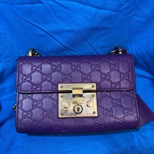 Gucci Gucchisma Purple Padlock Bag